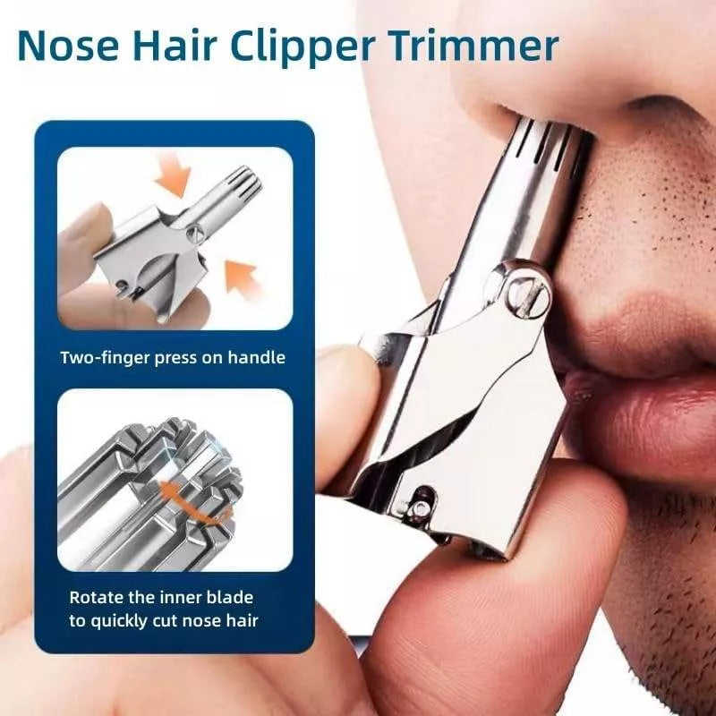 Stainless Steel Manual Nose & Ear Hair Trimmer