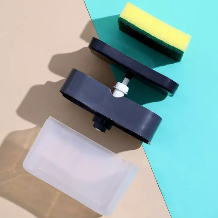 2-in-1 Dish Soap Dispenser With Sponge