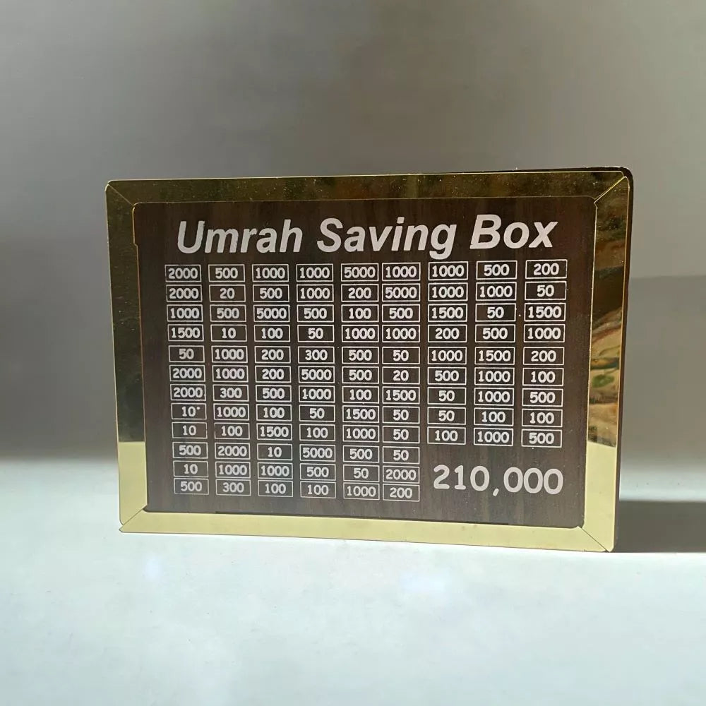 Wooden Umrah Saving Box