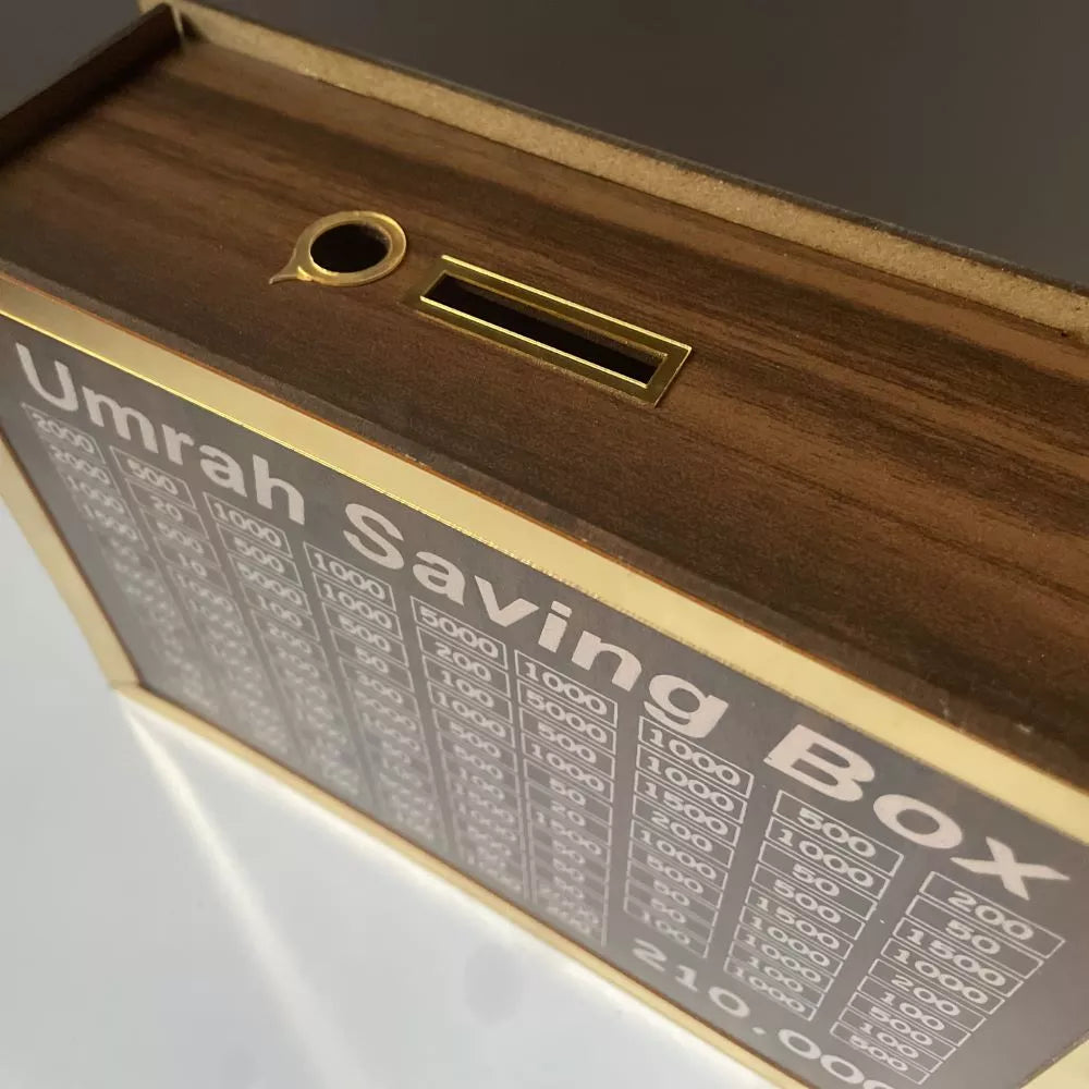 Wooden Umrah Saving Box